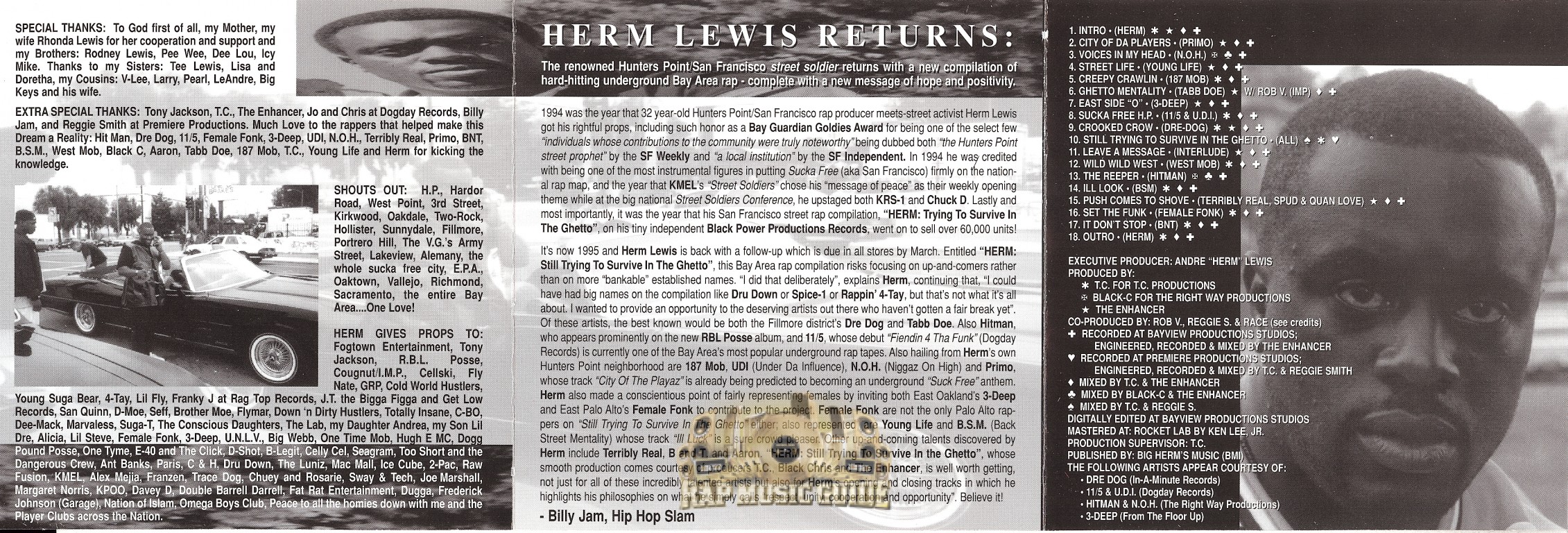 Herm - Still Trying To Survive In The Ghetto: 1st Press. CD